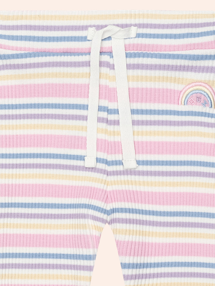 Huxbaby Rainbow Stripe Rib Legging