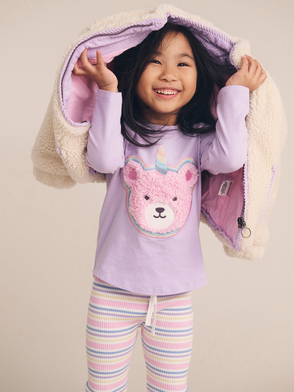 Huxbaby Rainbow Stripe Rib Legging
