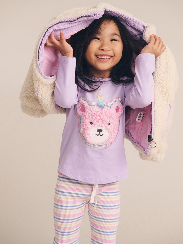 Huxbaby Rainbow Stripe Rib Legging