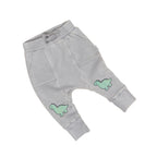 Vintage Grey Dino Drop Crotch Pant - Washed Grey