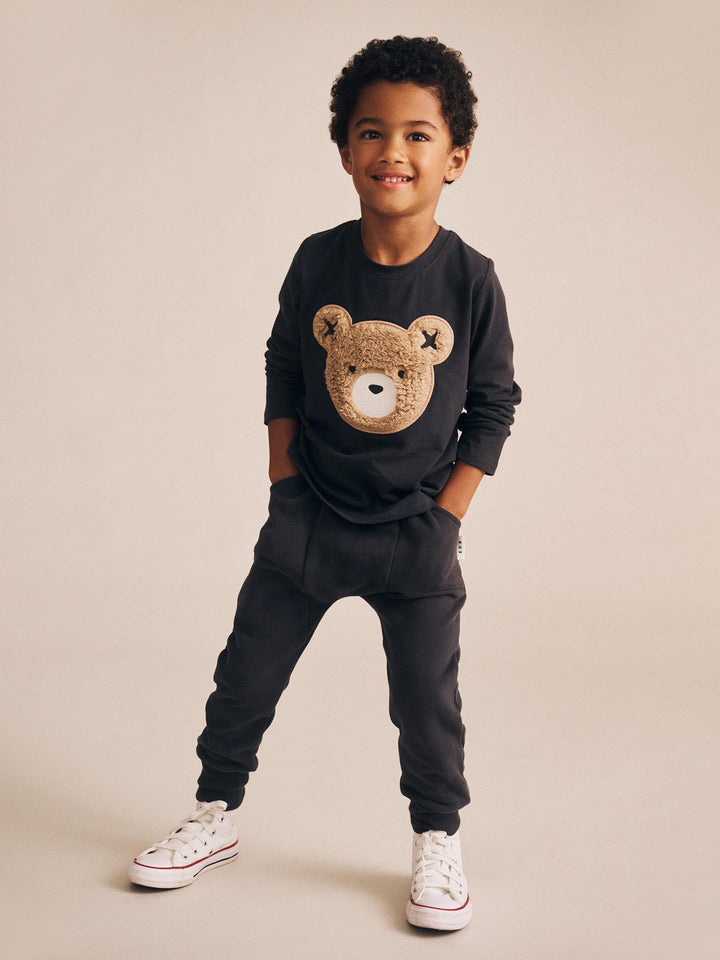 Huxbaby Furry Huxbear Track Pants Black