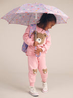 Blush Furry Huxbear Track Pant