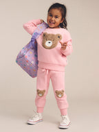 Blush Furry Huxbear Track Pant