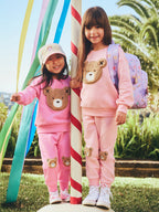Blush Furry Huxbear Track Pant