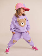 Furry Huxbear Trackpant - Violet