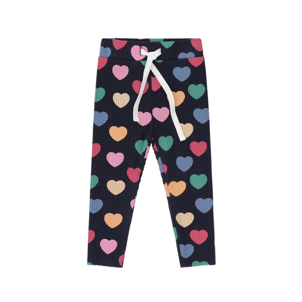 Multi Hearts Rib Legging