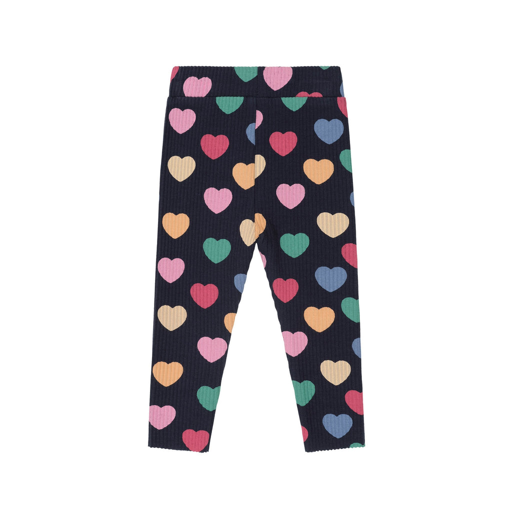 Multi Hearts Rib Legging