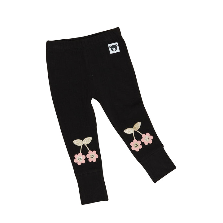 Huxbaby Smile Flower Legging - Black