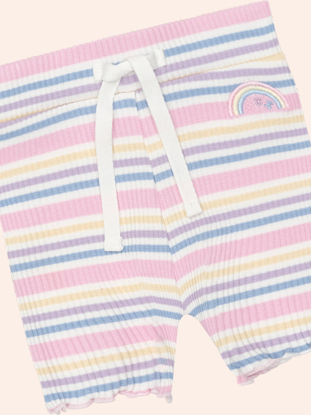 Huxbaby Rainbow Stripe Rib Short