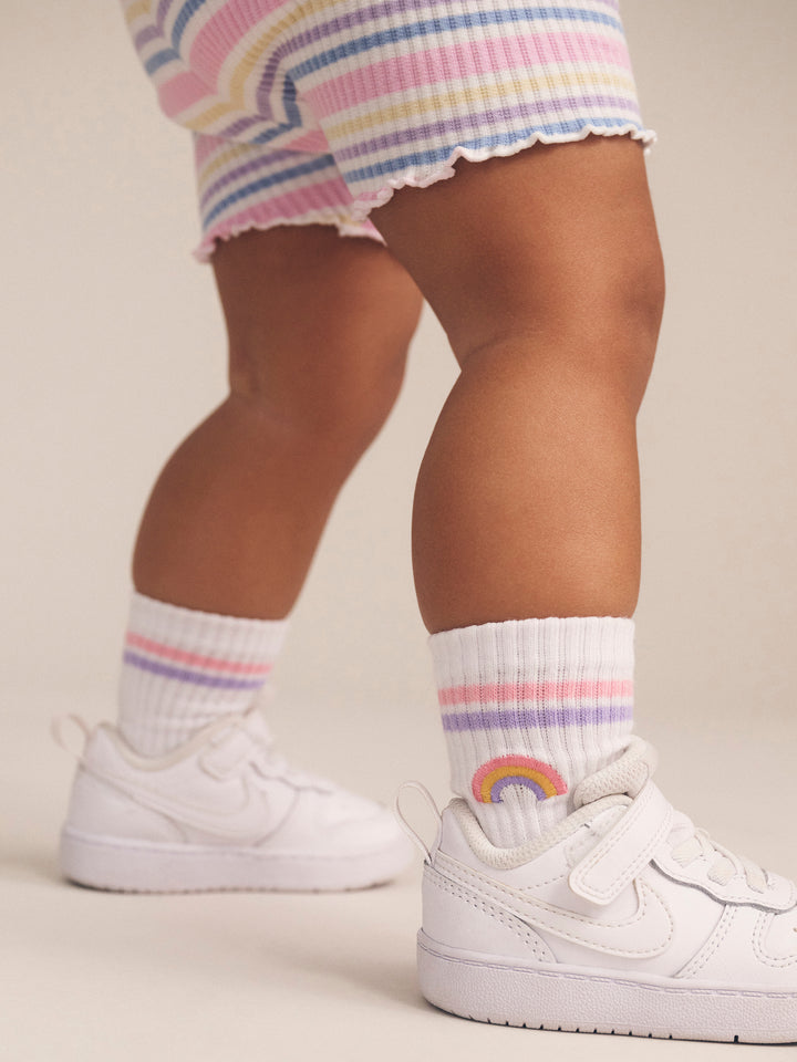 Huxbaby Rainbow Stripe Rib Short