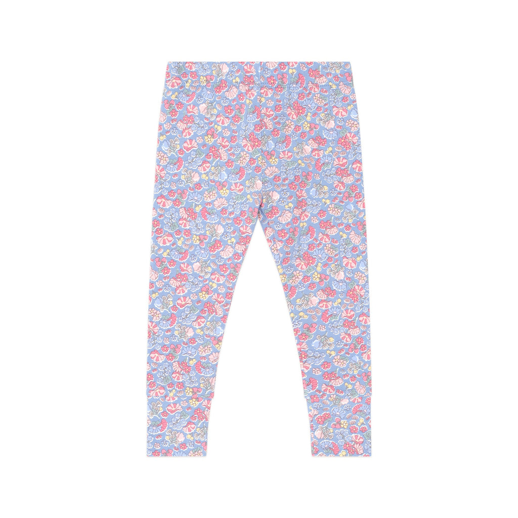 Vintage Floral Legging - Bijou Blue