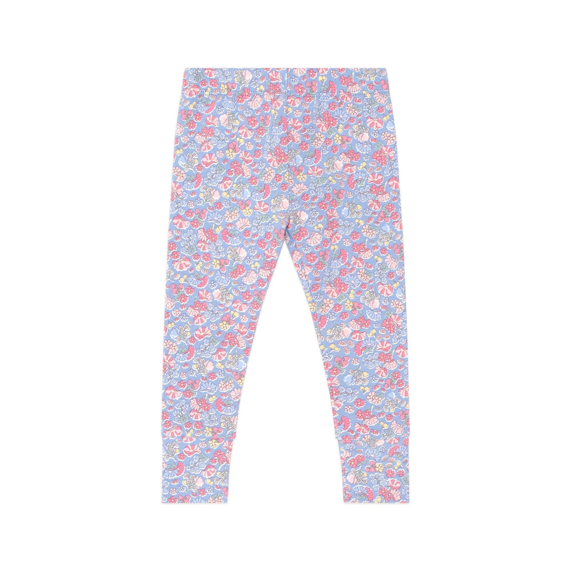 Vintage Floral Legging - Bijou Blue