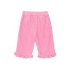 Cord Frill Hem Pant - Strawberry