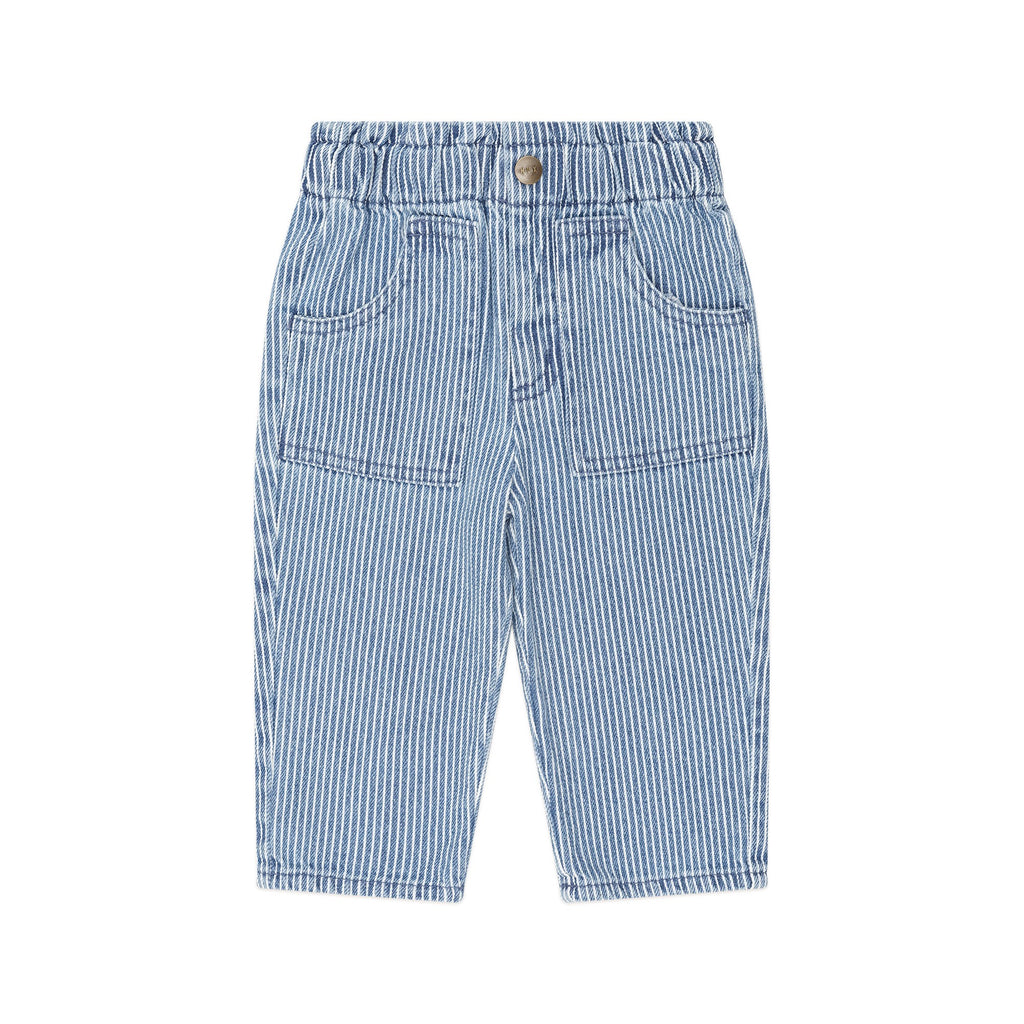 Vintage Bow Paperbag Denim Pant
