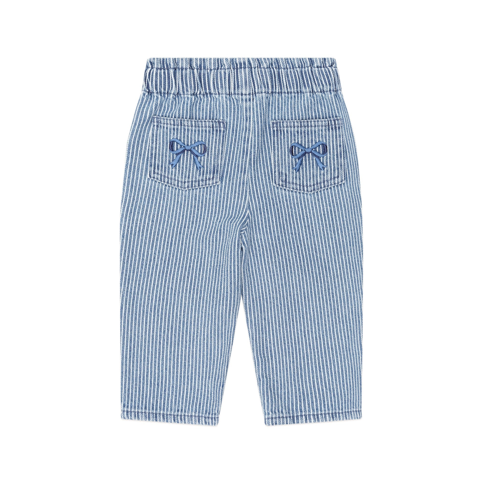 Vintage Bow Paperbag Denim Pant