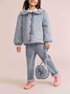 Vintage Bow Paperbag Denim Pant