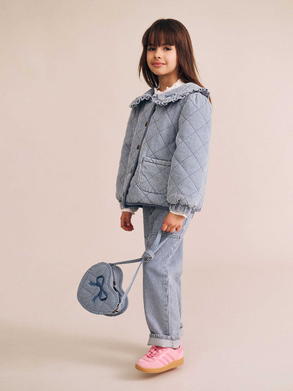 Vintage Bow Paperbag Denim Pant