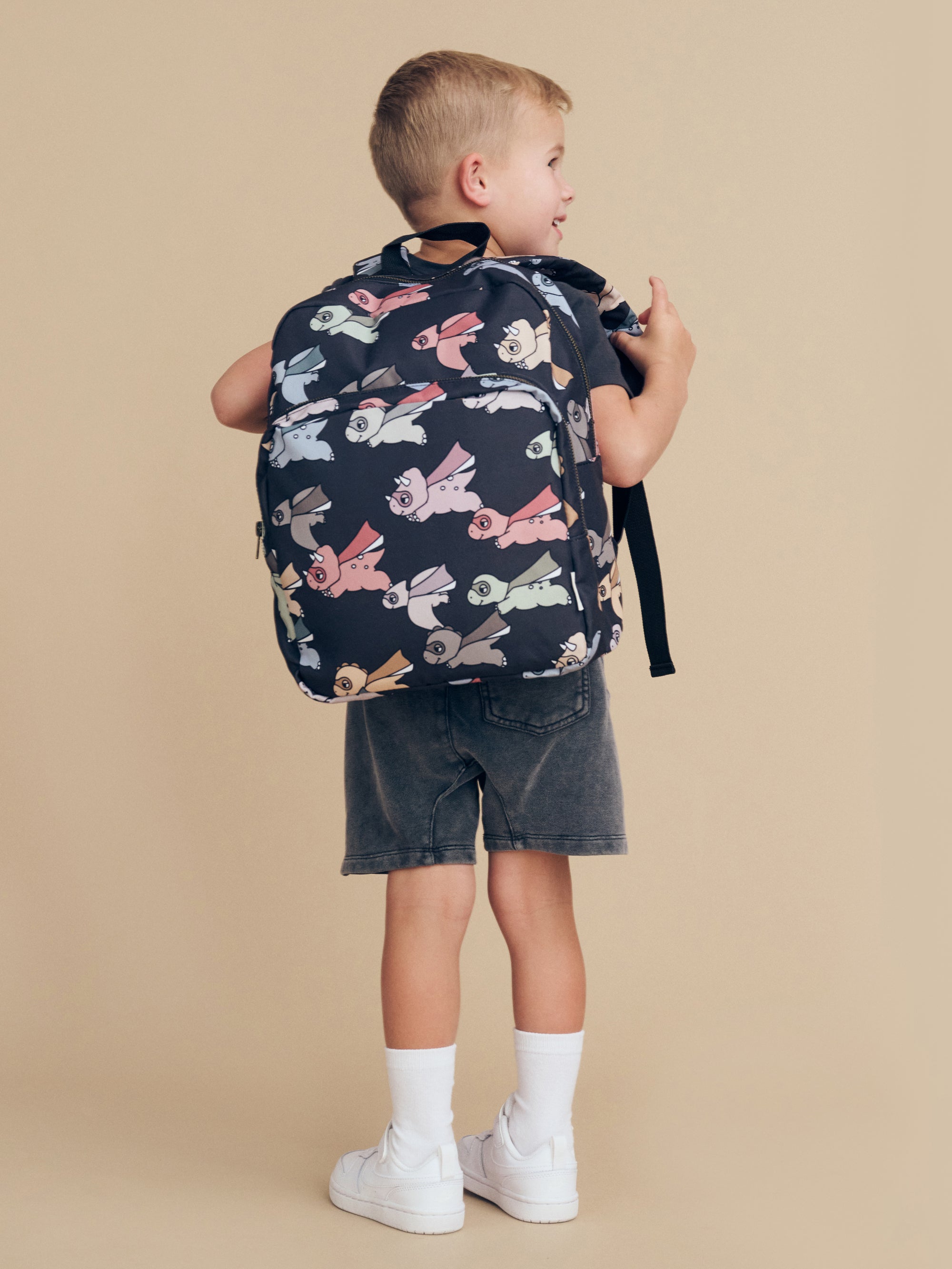 Huxbaby Vintage Black Slouch Shorts