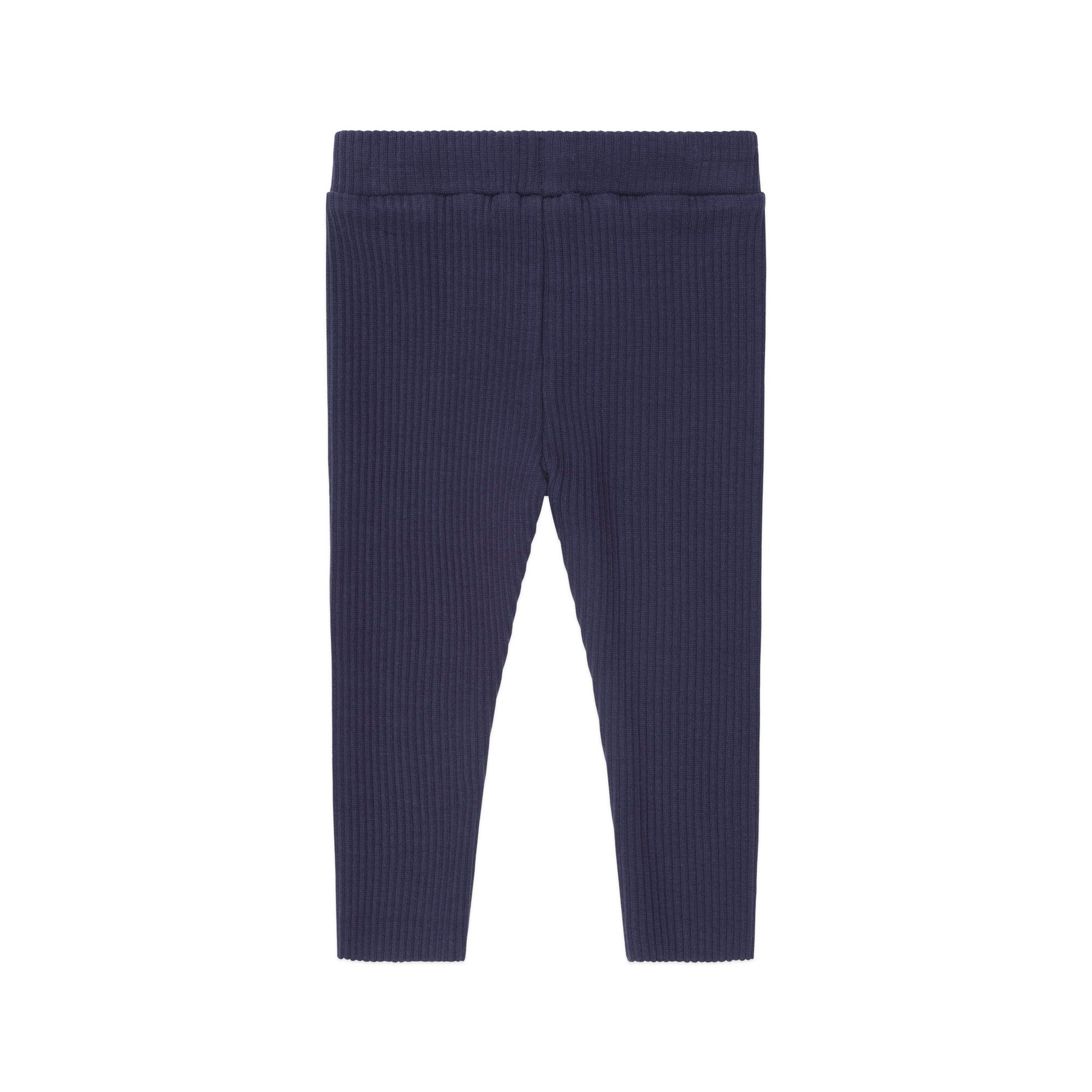 Navy Rib Legging