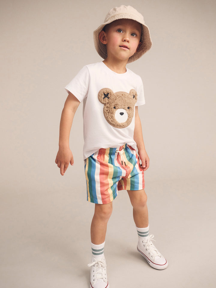 Huxbaby Rainbow Stripe Swim Short