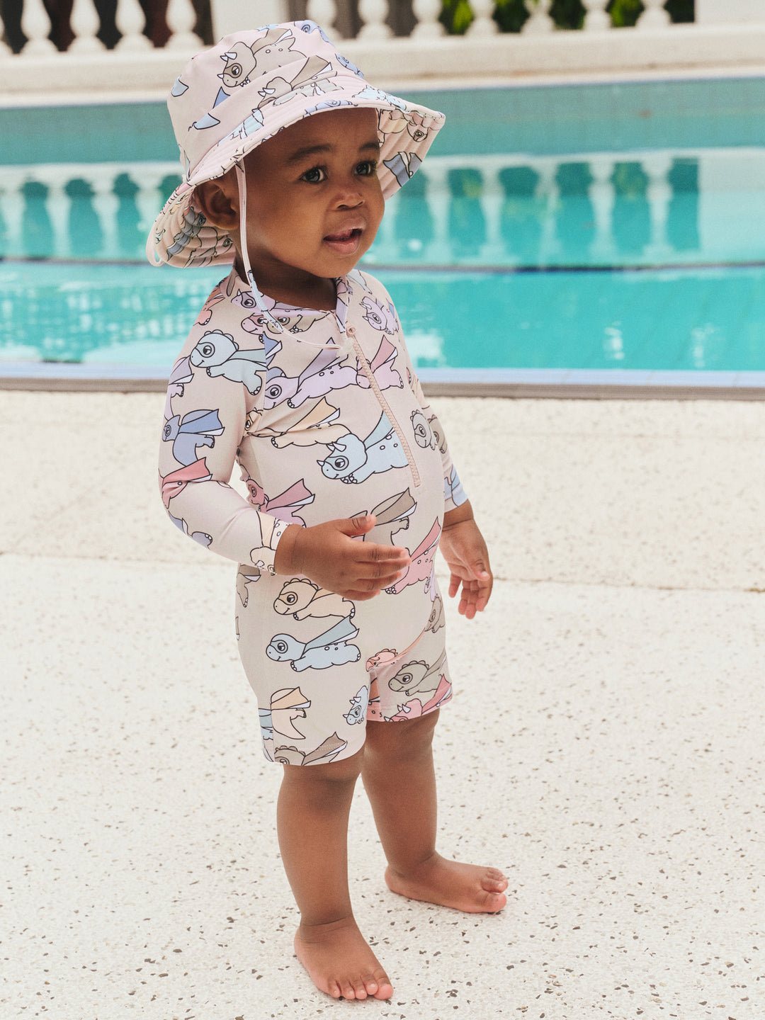 Huxbaby Super Dino Zip Shortie Swimsuit