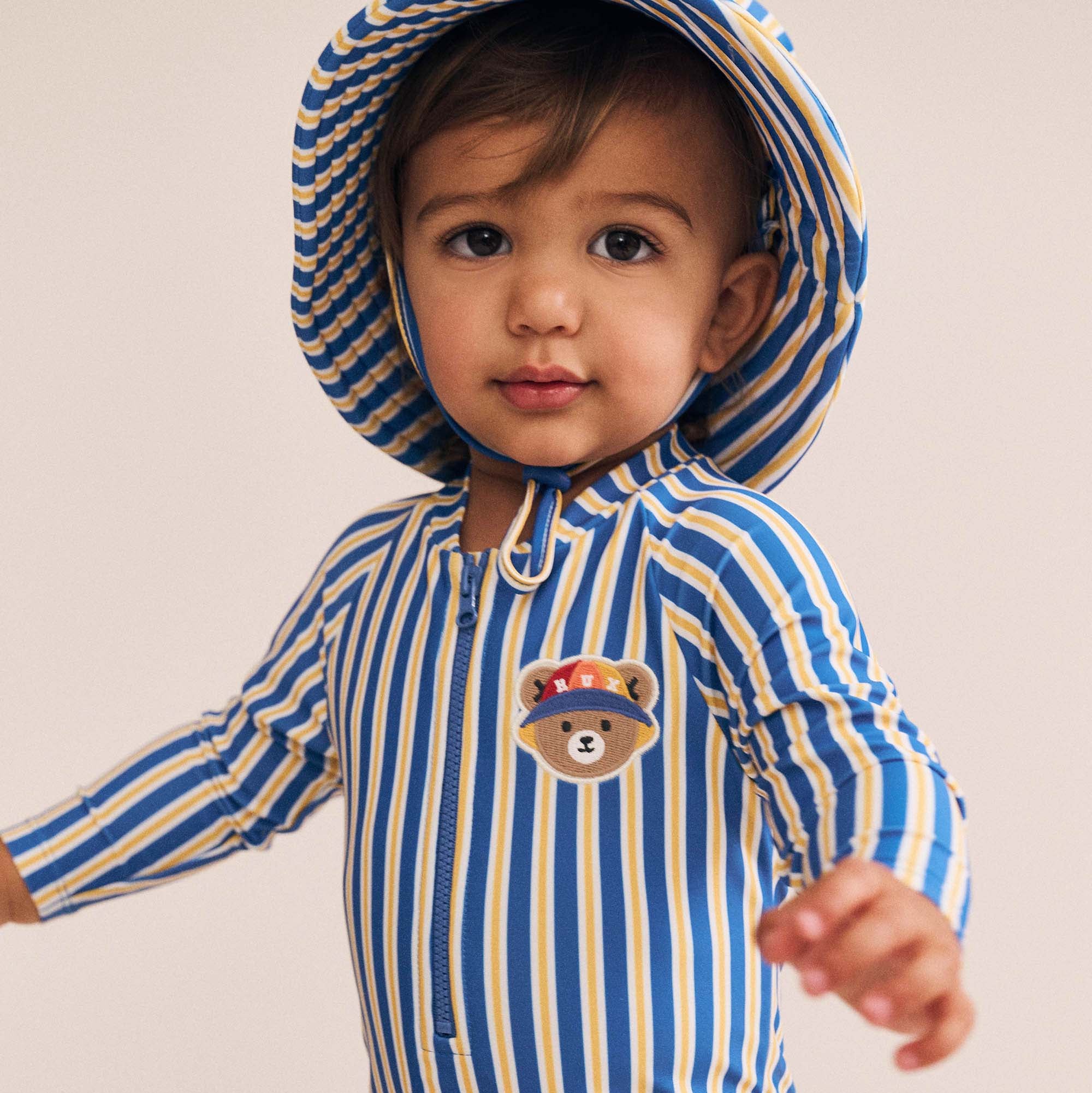 Beach Hux Stripe Rashie