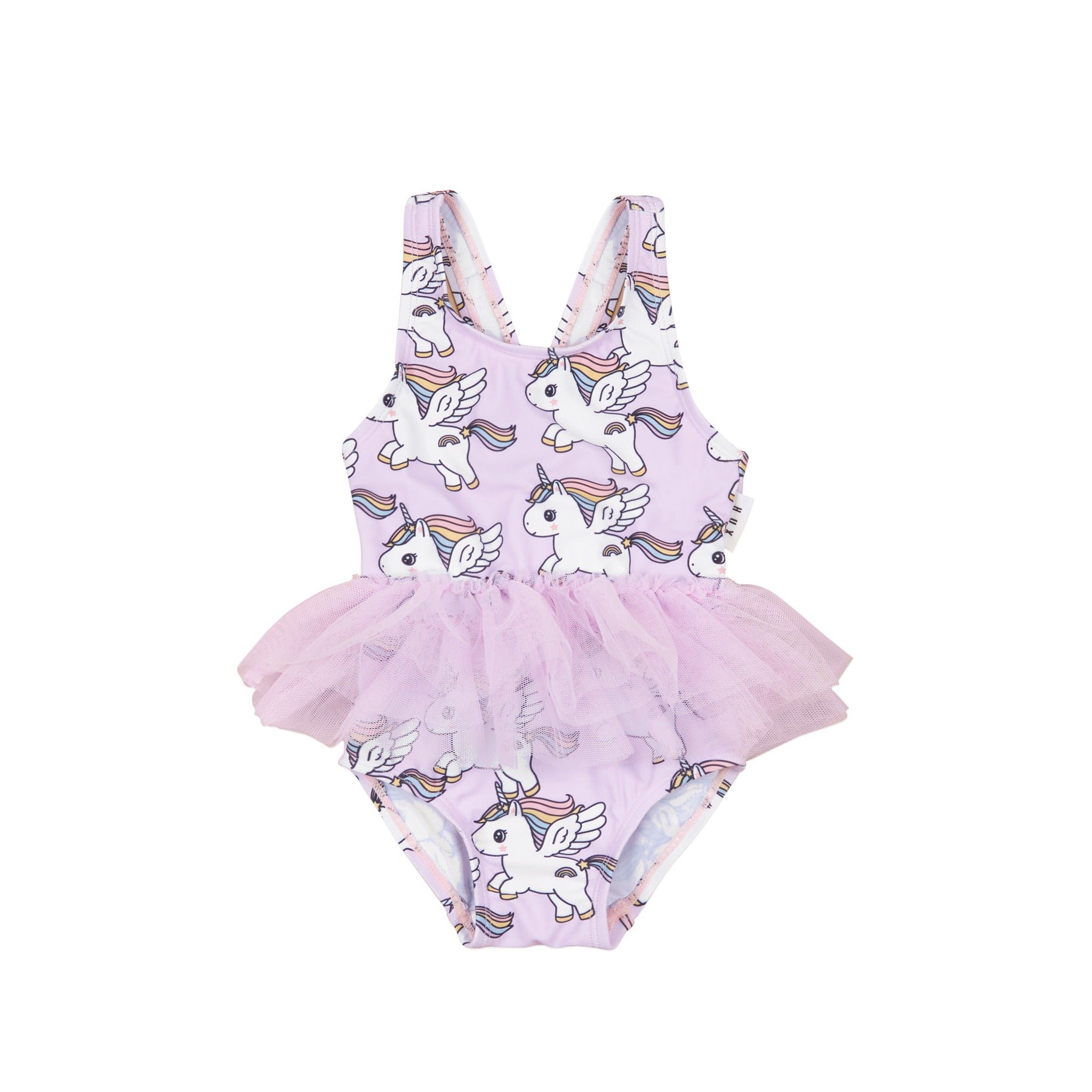 Magical Unicorn Ballet Swimsuit - Bright Orchid