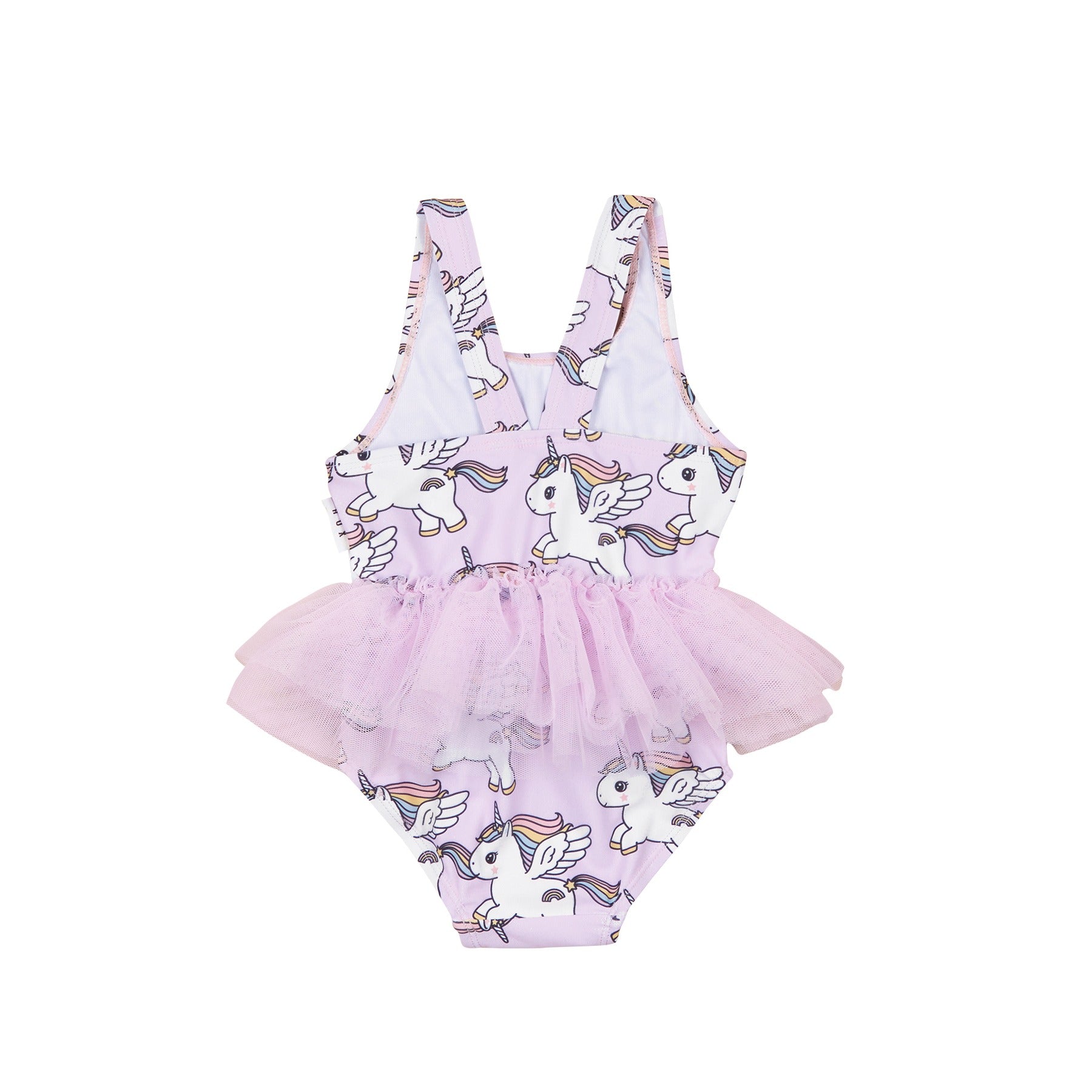 Magical Unicorn Ballet Swimsuit - Bright Orchid