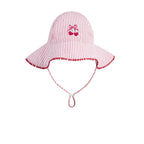 Frilly Sunhat Cherry Pie Stripe