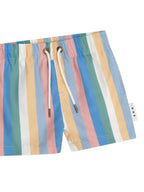 Vintage Stripe Swim Short - Multi Stripe