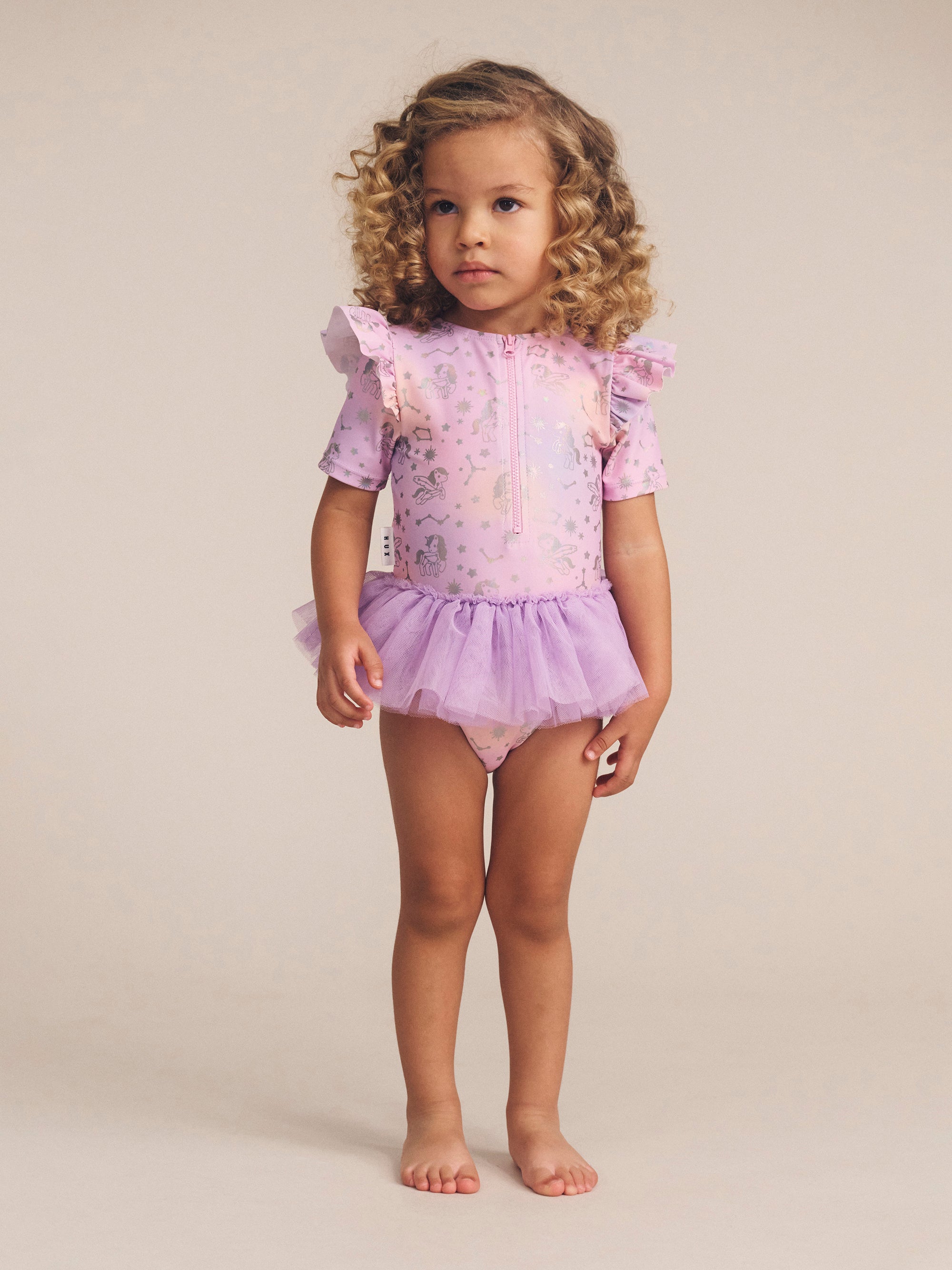 Huxbaby Cosmic Unicorn Ballet Swimsuit