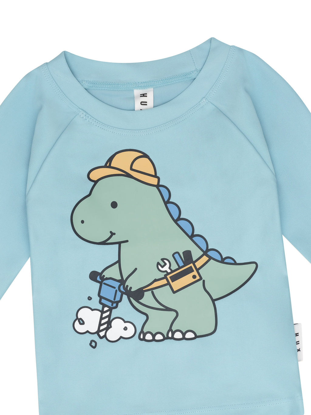 Huxbaby Construction Dino Rashie - Ocean
