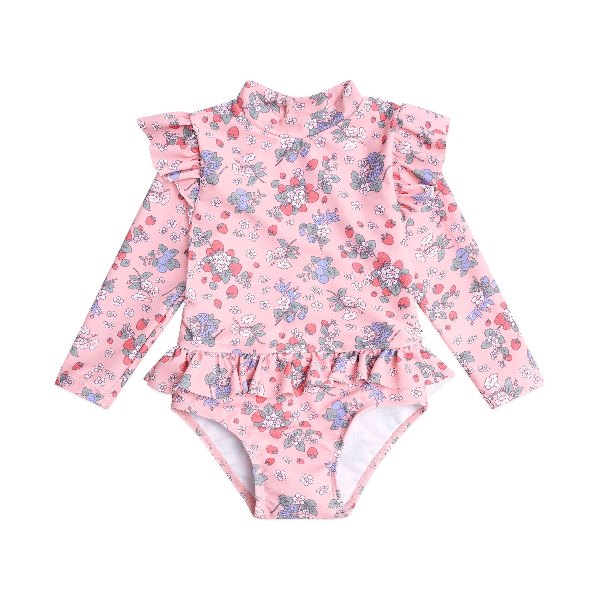 Huxbaby Strawberry Garden Frill Swimsuit