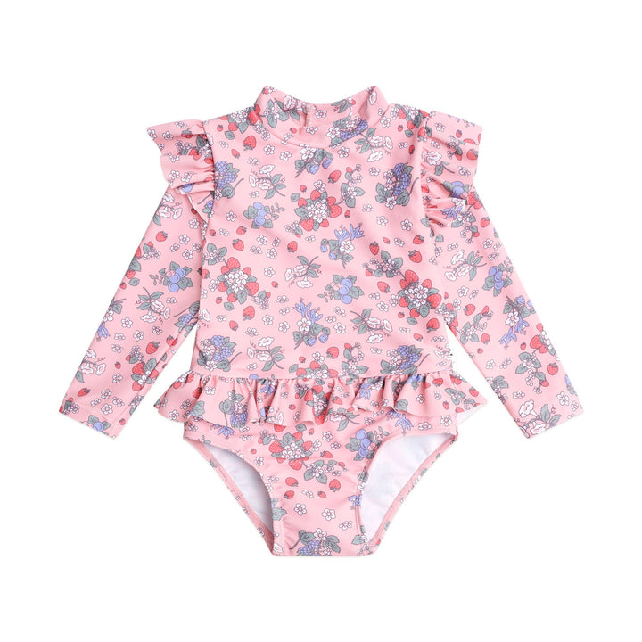 Huxbaby Strawberry Garden Frill Swimsuit