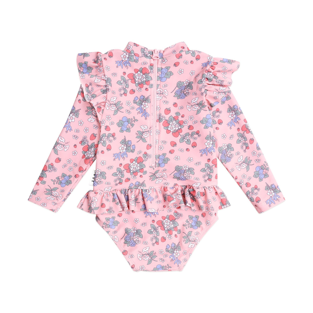 Huxbaby Strawberry Garden Frill Swimsuit