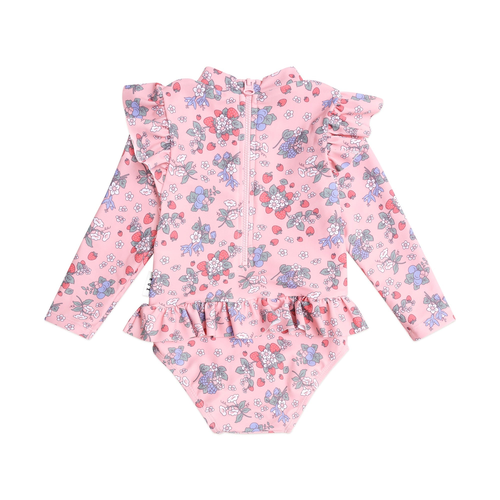 Huxbaby Strawberry Garden Frill Swimsuit
