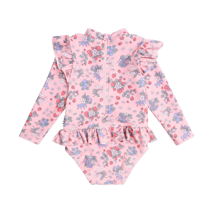 Huxbaby Strawberry Garden Frill Swimsuit