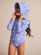 Fruit Emoji Zip Swimsuit