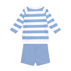 Huxbear Stripe Swim Set - Cornflower