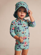 Racer Dino Swimsuit Shortie