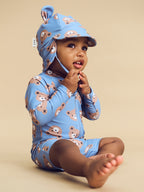 Huxbear Swim Shortie - Cornflower