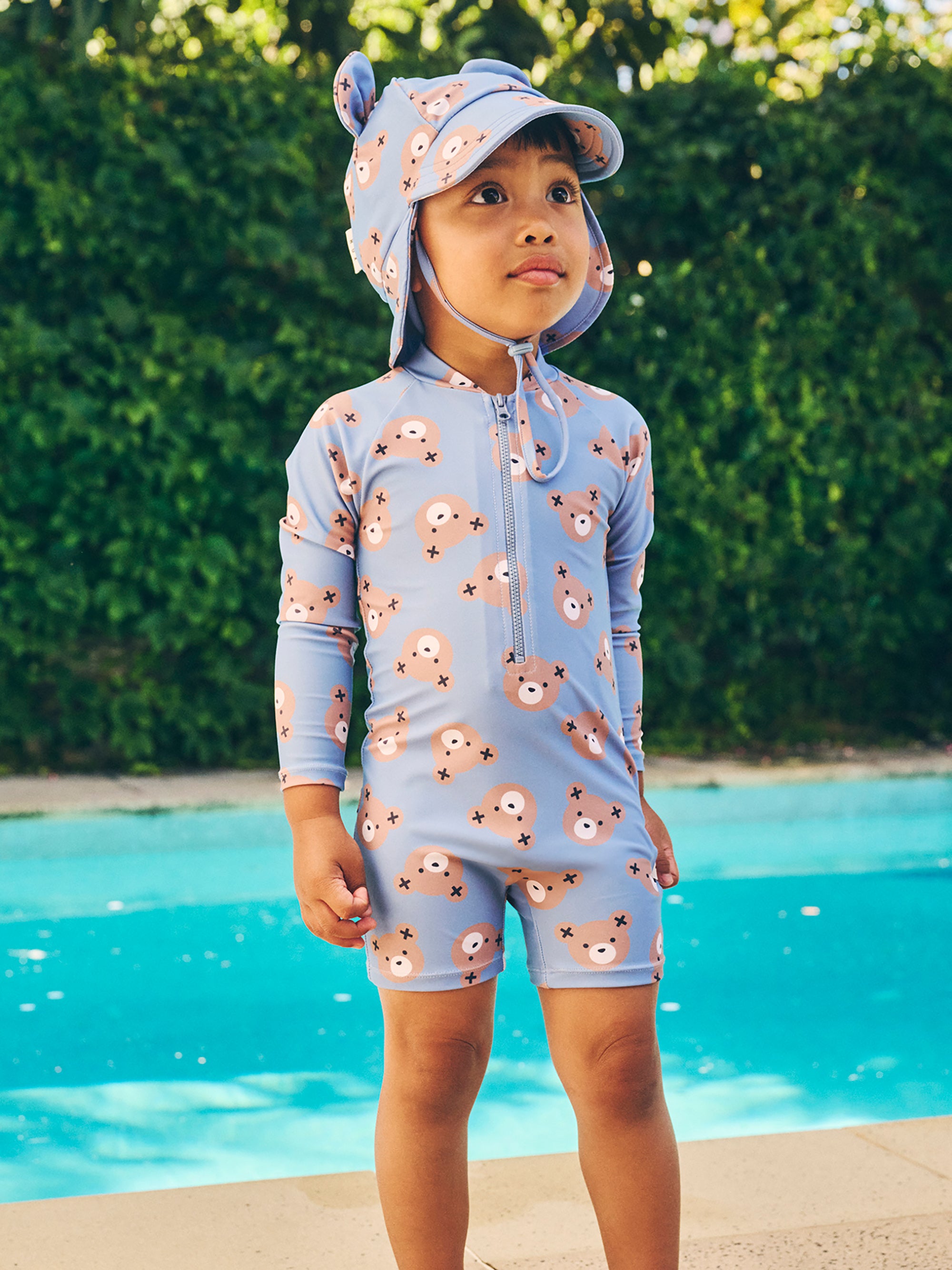 Huxbear Swim Shortie - Cornflower