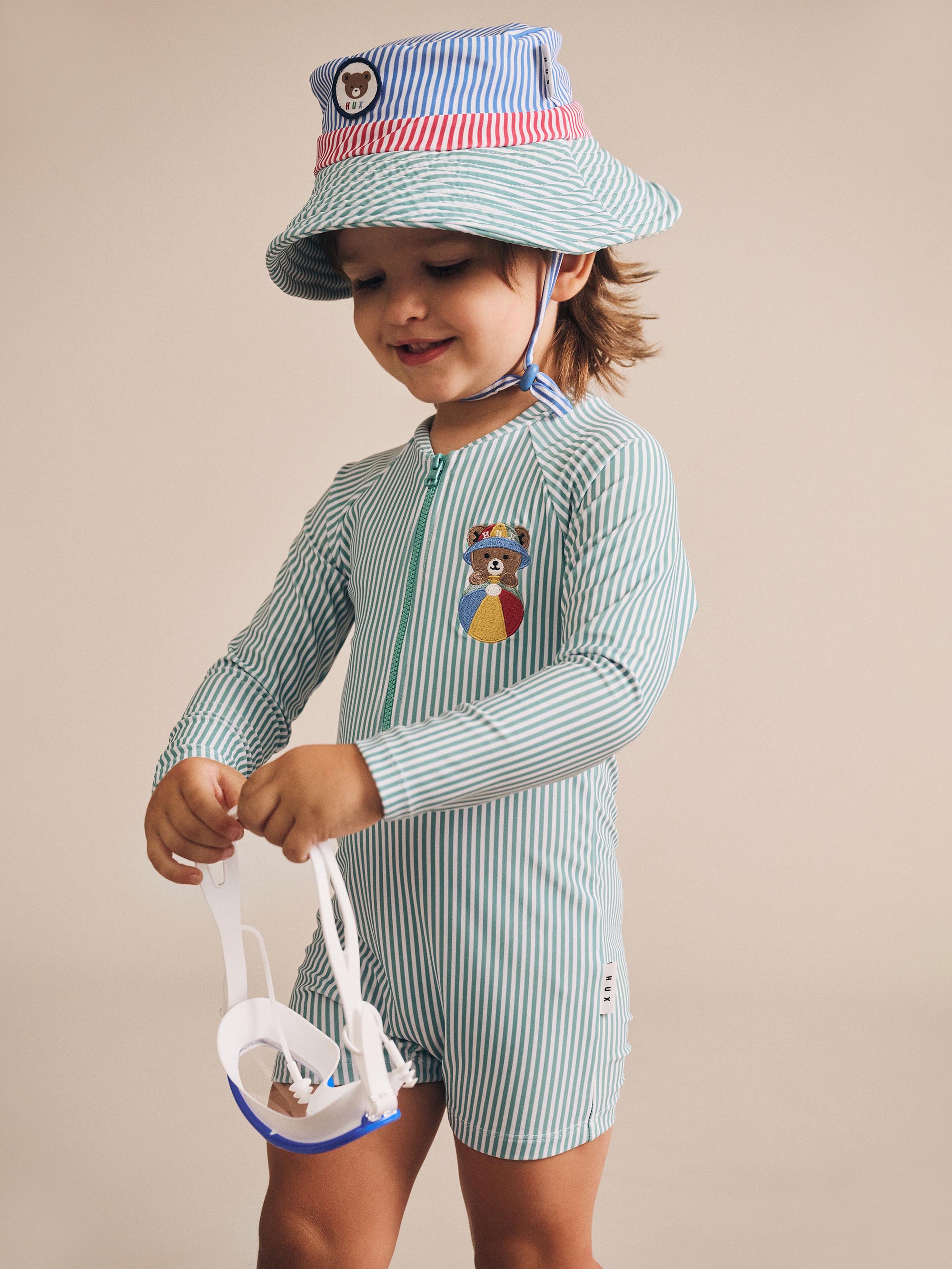 Huxbaby Huxbear Stripe Swimsuit Shortie