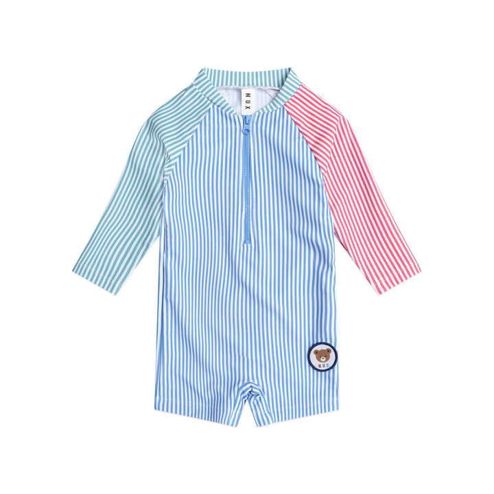 Huxbaby Spliced Stripe Swimsuit Shortie