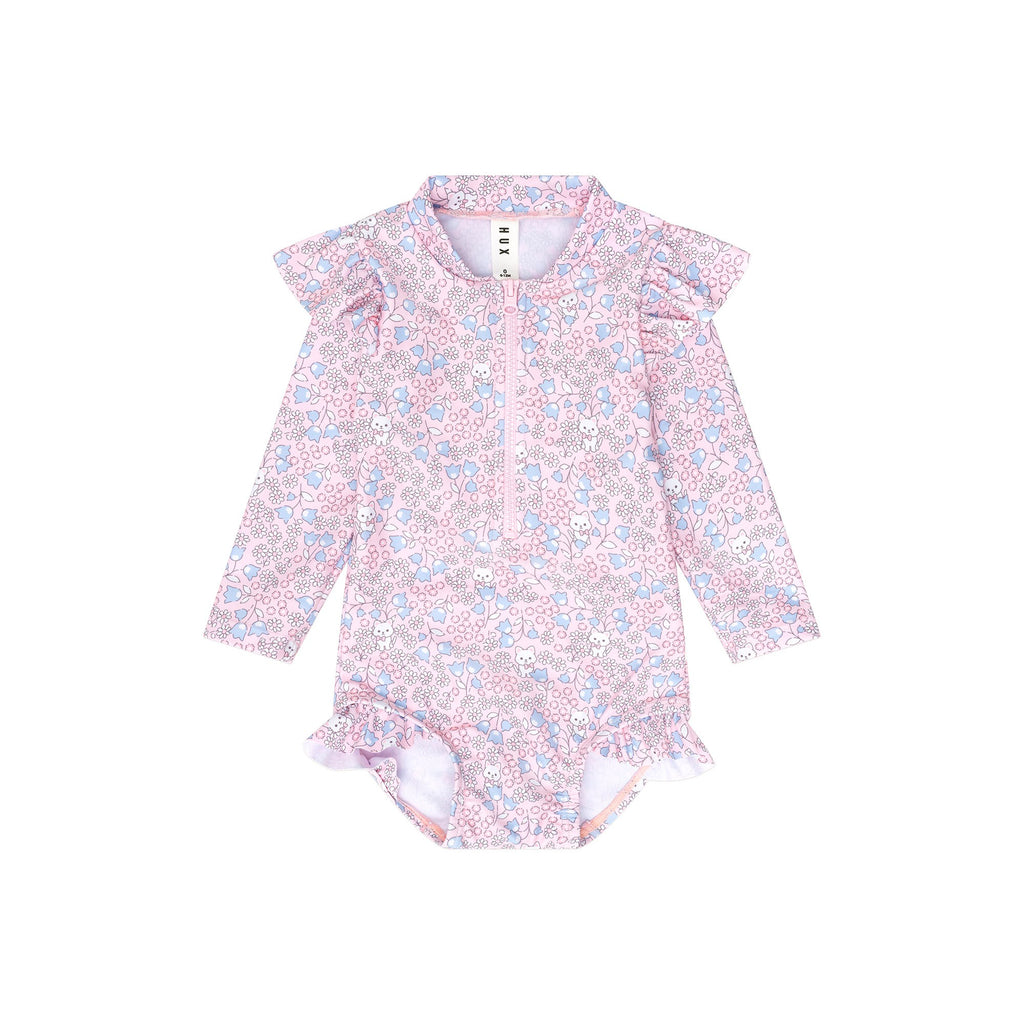 Bluebell Floral Zip Swimsuit