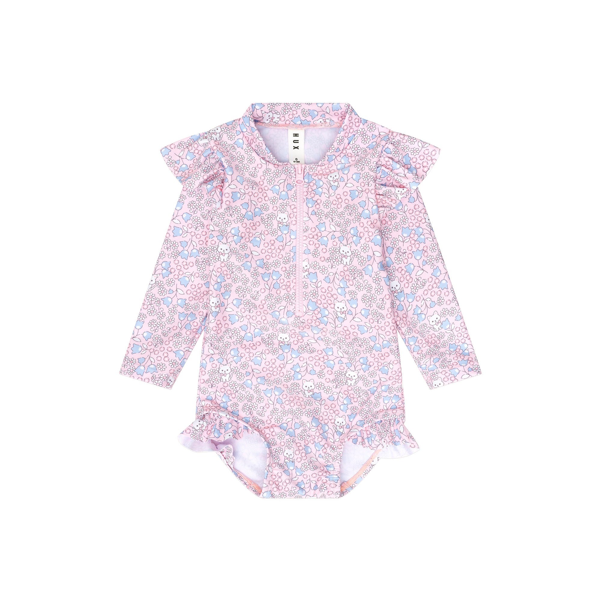 Bluebell Floral Zip Swimsuit