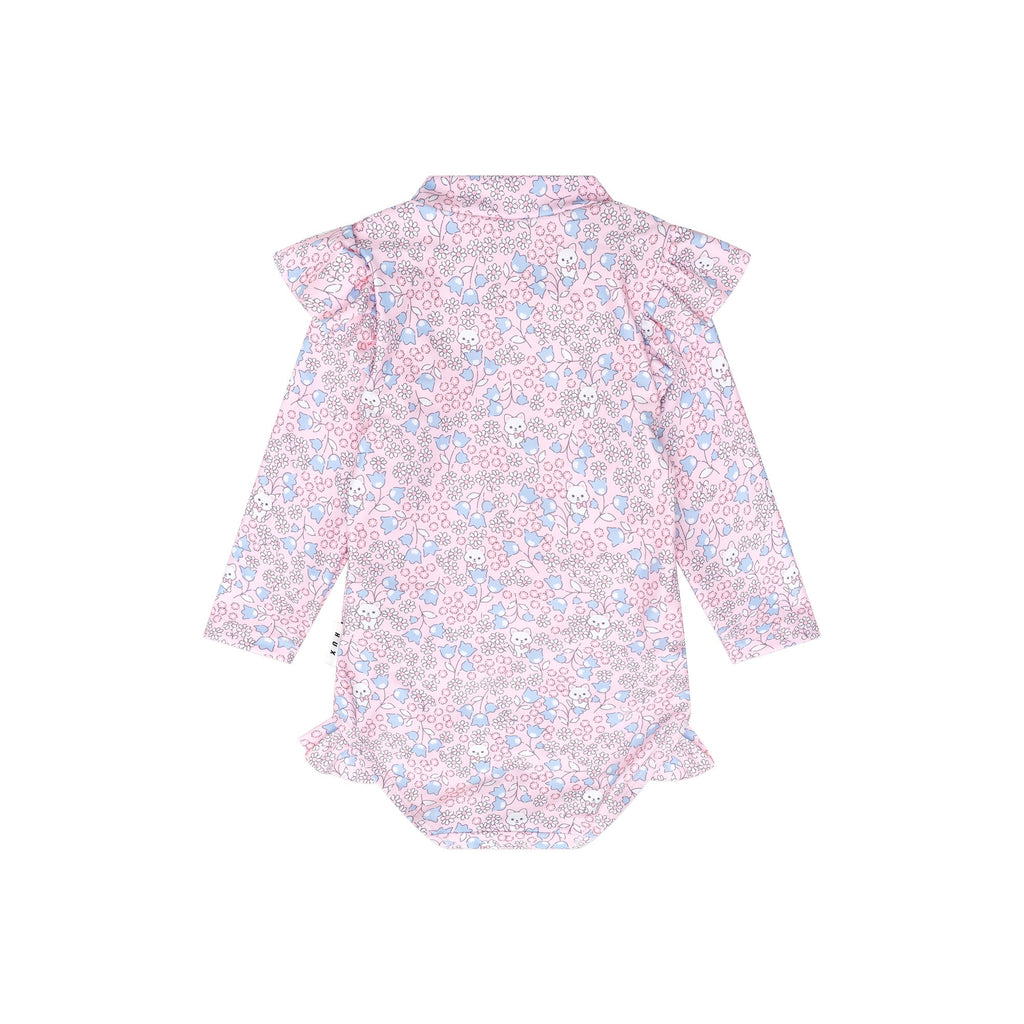 Bluebell Floral Zip Swimsuit