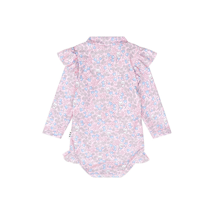 Huxbaby Bluebell Floral Zip Swimsuit