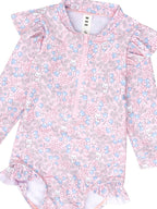 Bluebell Floral Zip Swimsuit
