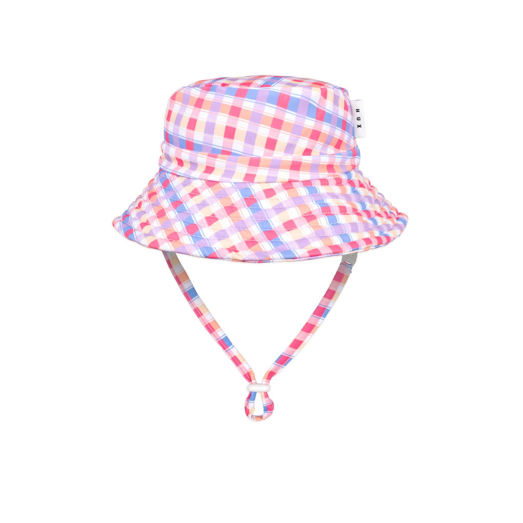 Rainbow Check Swim Hat